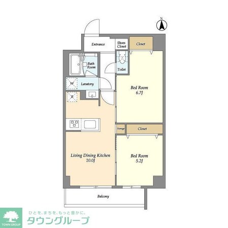 グランカーサ尾久の物件間取画像